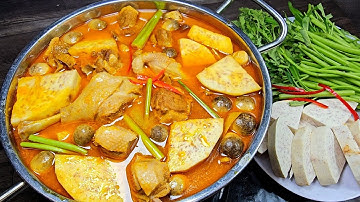 cách nấu LẨU VỊT NẤU CHAO - VỊT NẤU CHAO ngon tại nhà béo thơm khoai môn dậy mùi đậm đà