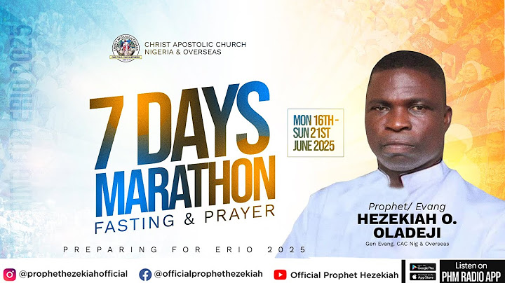 PRE-ERIO 2025 7-DAY MARATHON FASTING & PRAYER || DAY 3 - AFTERNOON|| PROPHET HEZEKIAH LIVE BROADCAST