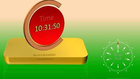 MatsClock 240077 - Free PowerPoint Digital Clock PPT