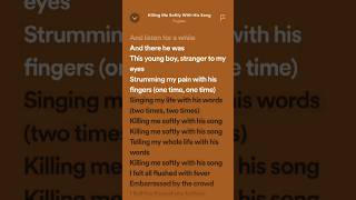 Fugees: Killing Me Softly With His Song (Speed Up) | #Lyrics Resimi