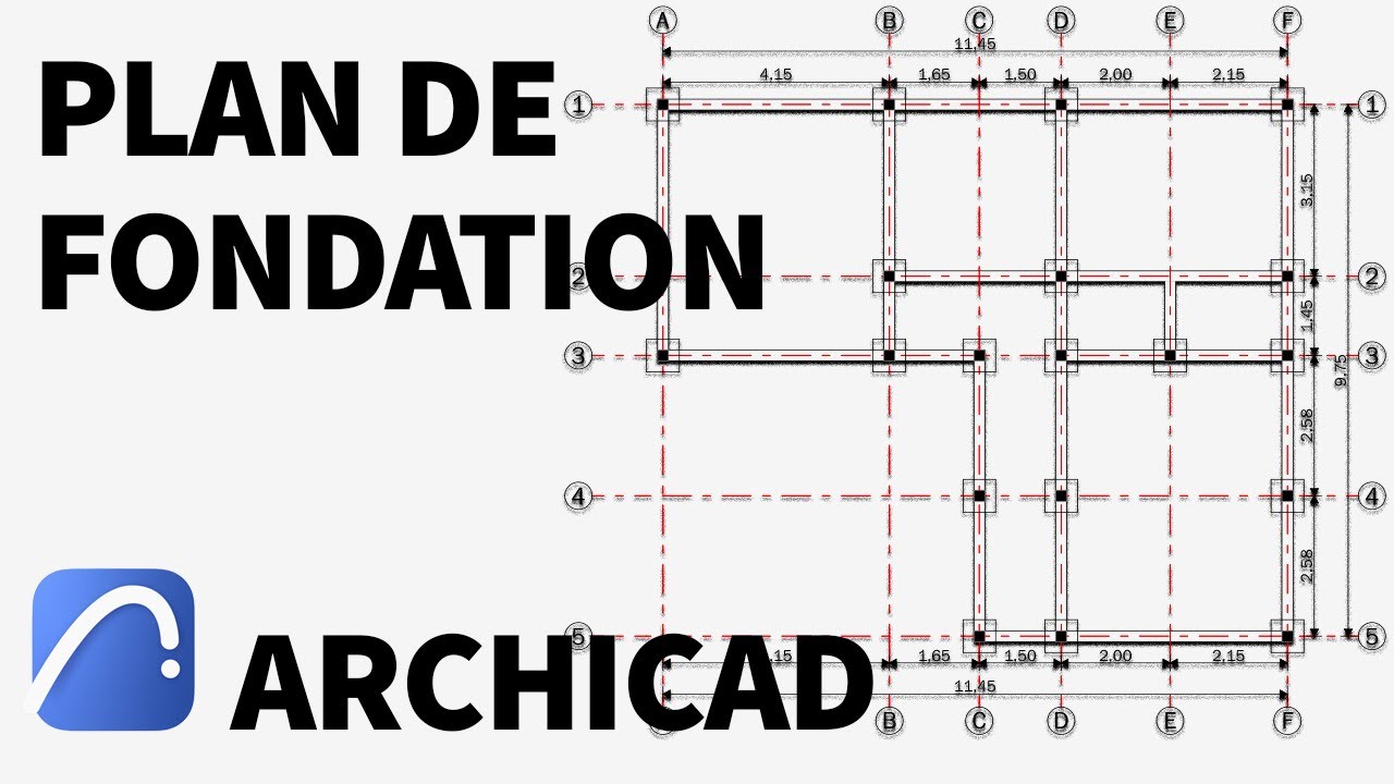 Comment faire un plan de fondation RAPIDEMENT dans ArchiCAD