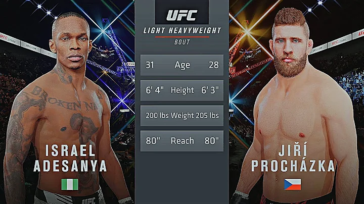 Israel Adesanya Vs. Jiří Procházka : UFC 4 Gameplay (Legendary Difficulty) (AI Vs AI) (PS5)