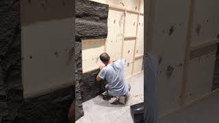 PU stone Panel Installation - Creat a stone wall in Mins screenshot 3