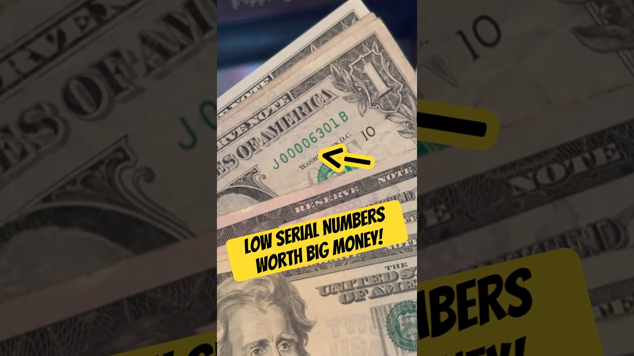 Редкие банкноты с низкими серийными номерами могут быть чрезвычайно ценными! 