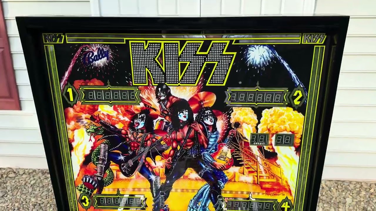 Bally Kiss Pinball Machine Black Diamond Edition