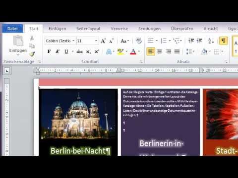 Mit Word 10 Ein Flyer Erstellen Youtube