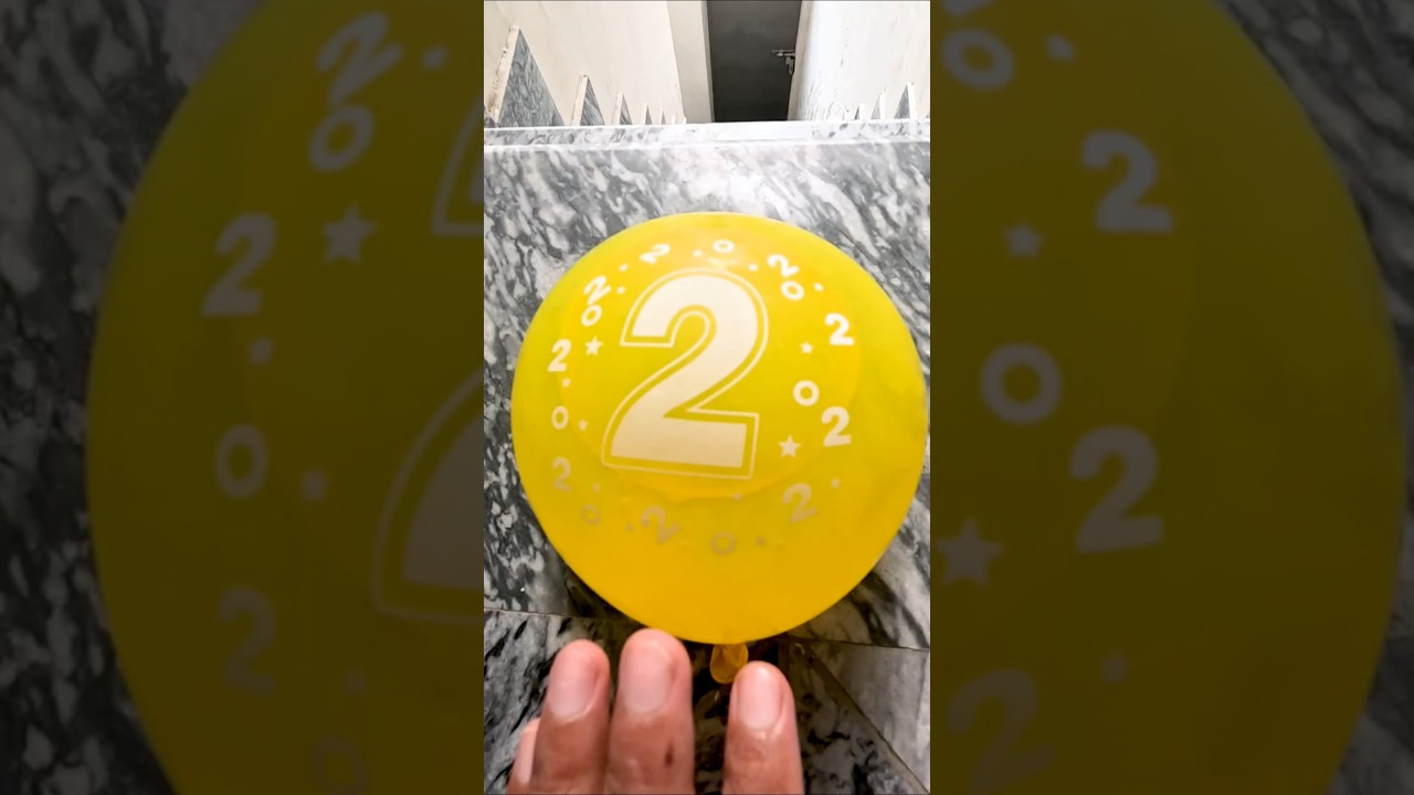 💛 Balloon #2 Dropped Twice — It Survived First, But Then... BOOM! 💥🎈 | 