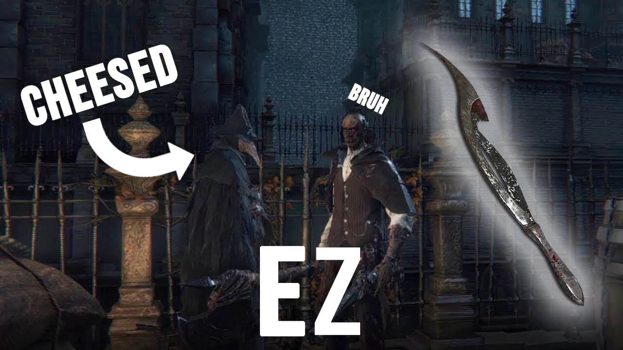 How to cheese Eileen The Crow! - Bloodborne early game EASY Blade of Mercy
