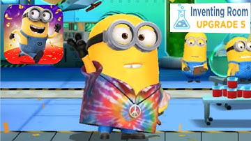 Minion Rush Peace and Love Costume epic minion Inventing room android gameplay walkthrough