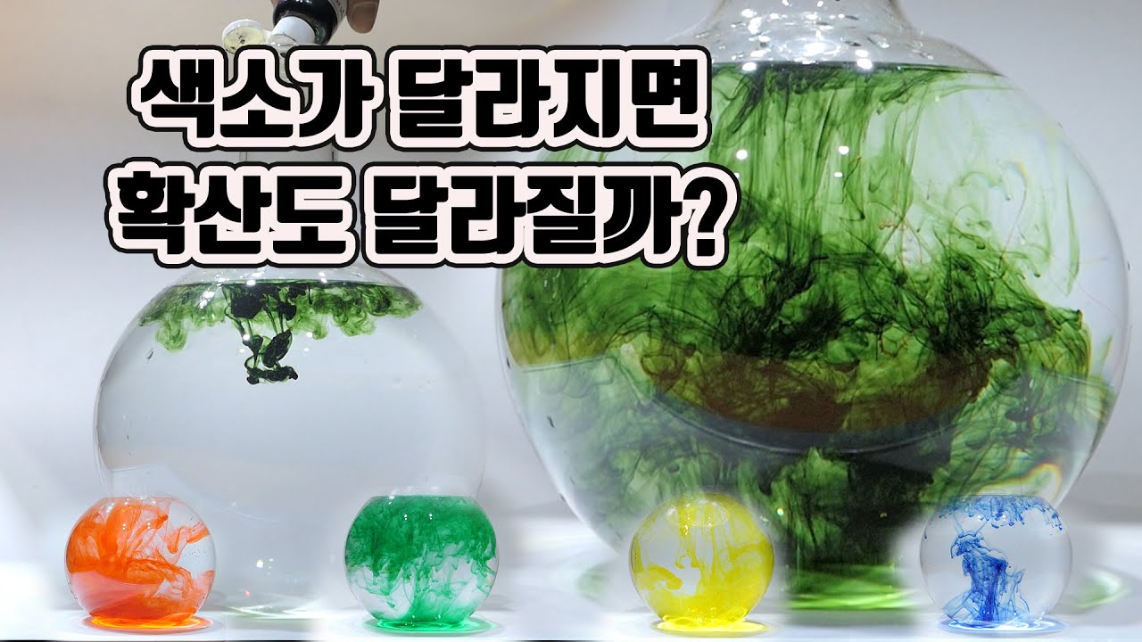 식용색소에 따라 확산하는 모양이 다를까? 색소가 그리는 아름다운 과학예술을 감상하세요 - YouTube