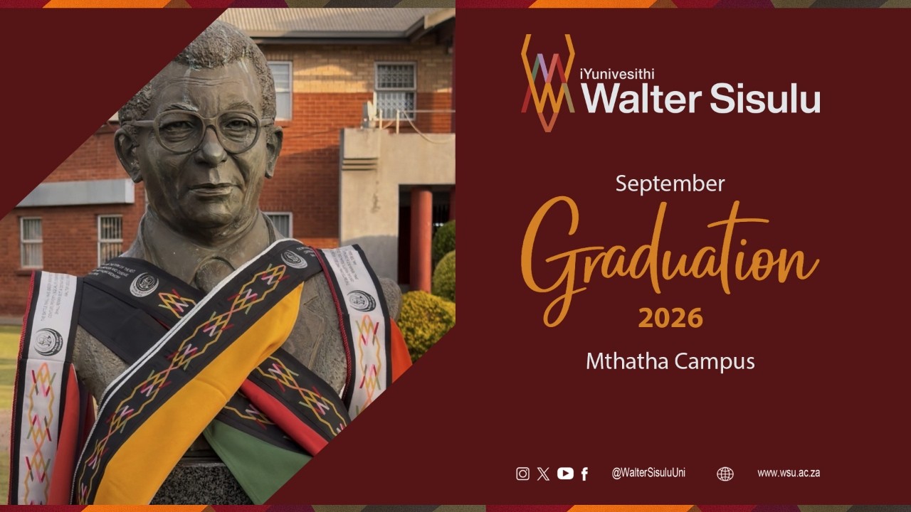 iYunivesithi Walter Sisulu September Graduation - Morning Session