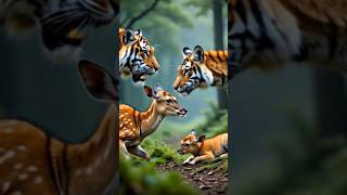 Download Lagu #cute #song #bollywood #love #tiger A tiger saving deer from another tiger MP3