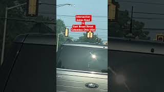 Intersection James Rd Broad Street Columbus Ohio USA Busy #viral #traveltip #roadtour Streettour