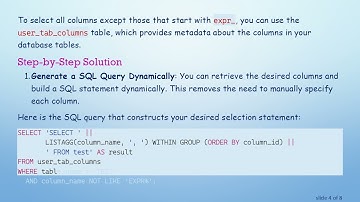 How to Select All Columns Except Certain Ones in SQL