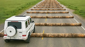 Cars vs 100 Fallen Trees Challenge #4 in BeamNG Drive!