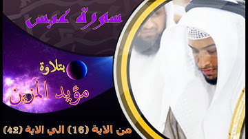 ما تيسر من سورة عبس بتلاوة الشيخ مؤيد المزين