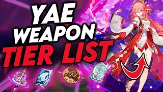 THINK TWICE! Yae Miko BEST WEAPON & Weapon Tier List Genshin Impact THINK TWICE! Yae Miko BEST WEAPON & Weapon Tier List Genshin Impact