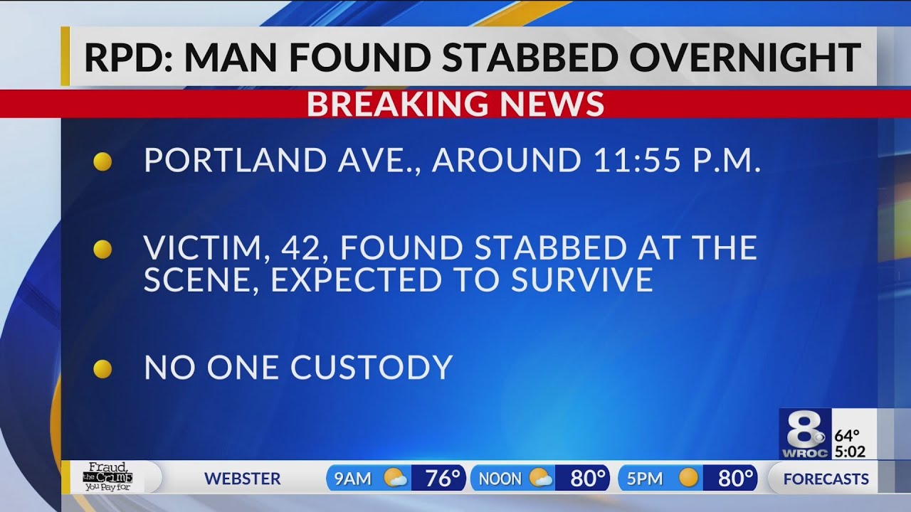 RPD investigates after man was stabbed on Portland Ave. - YouTube