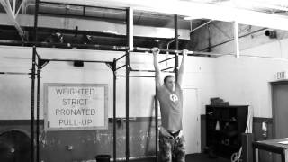 Weighted Strict Pronated Pull-Up
