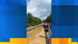 Rockslide, flooding shut down I-40 in Cocke County near state line, TDOT says (TDOT)