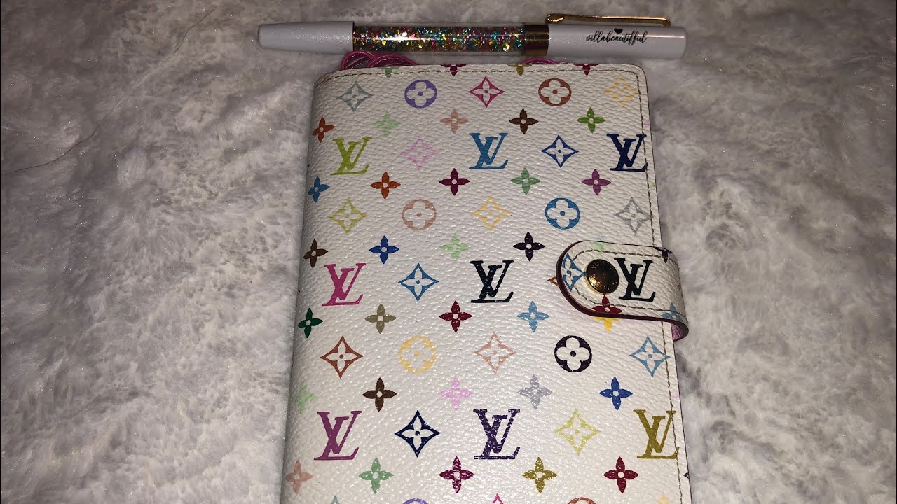 Louis Vuitton Multicolor Agenda GM and Setup 