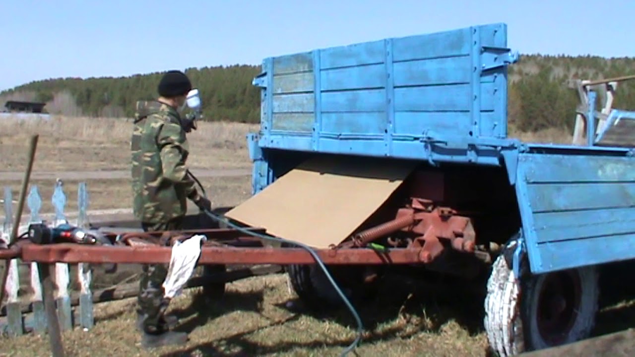 Тракторная телега 2 птс 4  возвращается первозданный вид.