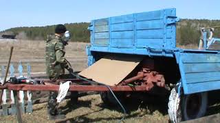 Тракторная телега 2 птс 4  возвращается первозданный вид.