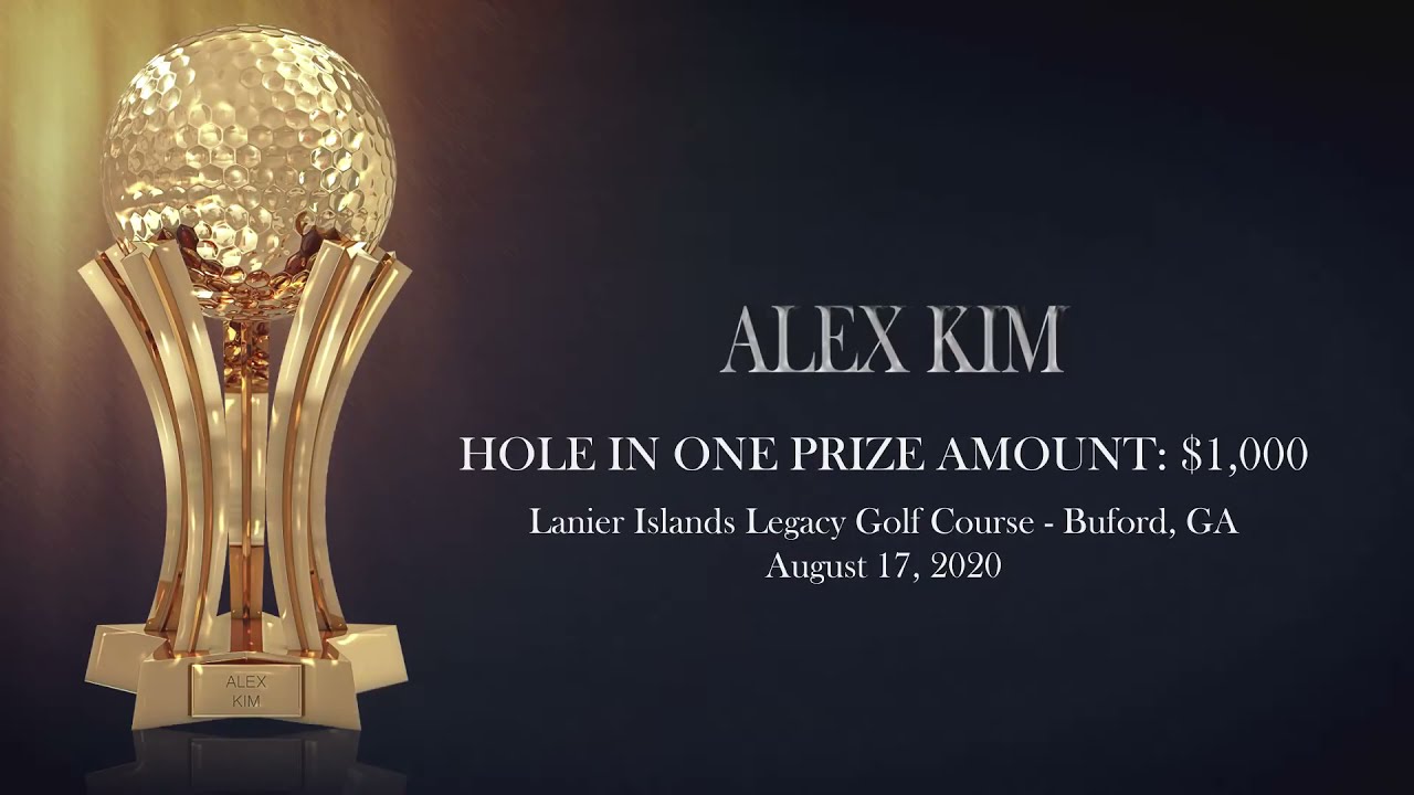 Alex Kim 1st Hole_In_One with $1,000 win at Lanier Island Legacy Golf Course in Georgia Aug 17, 2020