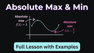 Finding the Absolute Maximum and Absolute Minimum or Extreme Values | Calculus I