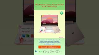 HP Ultrabook Laptop - Rose Gold, 8GB RAM, 1.1TB Storage