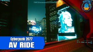 🟡 Introduction to Night City from the sky in an AV - Cyberpunk 2077 - PC Ultra Max Quality Settings screenshot 5