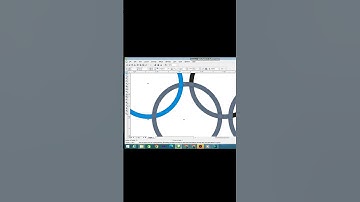 Olympic Symbol in Corel Draw - Passion Bloom #shorts #olympics #passionbloom  #sports #sportslogo