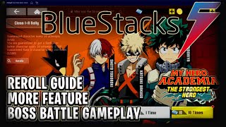 BEST EXPERIENCE playing My Hero Academia The Strongest Hero using Bluestack 5 REROLL GUIDE screenshot 4