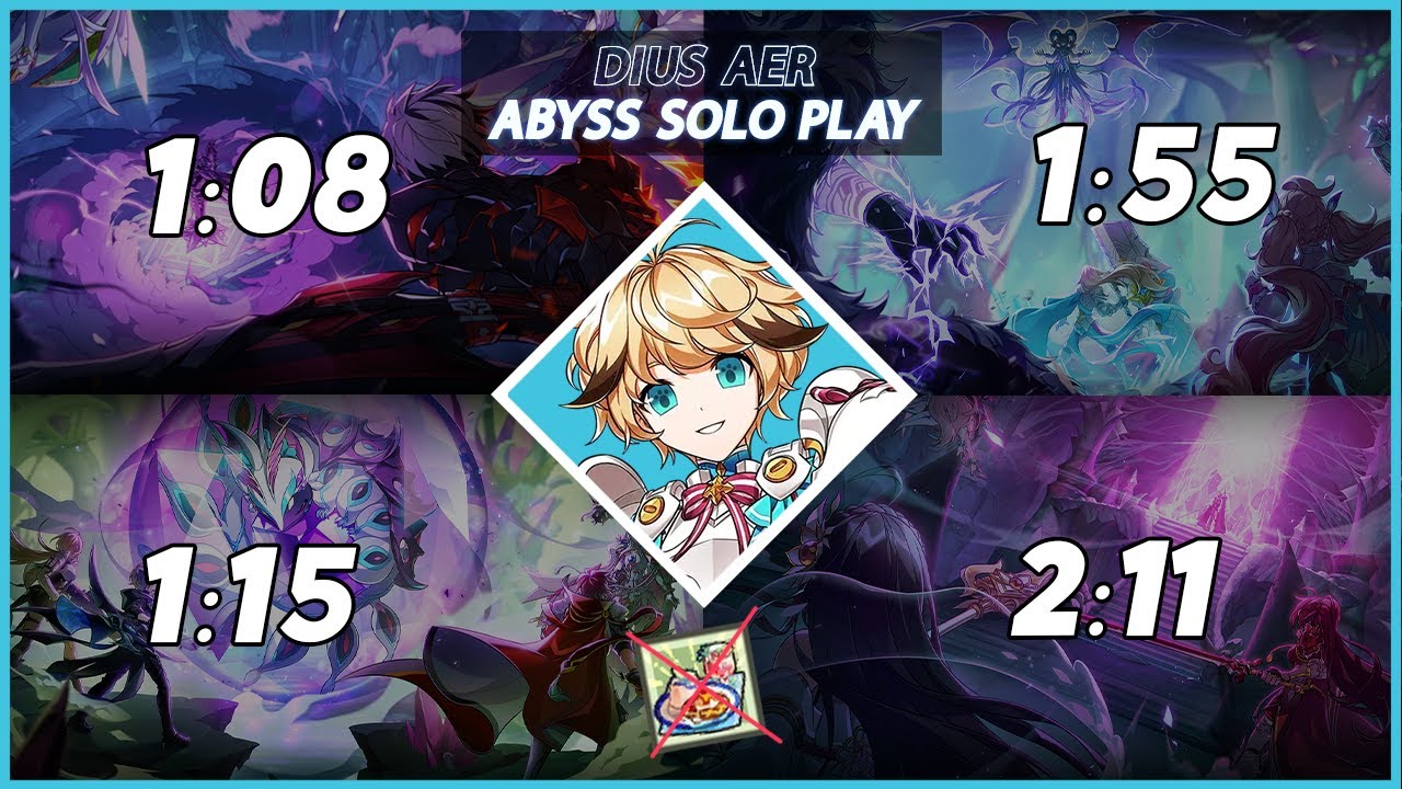 [Elsword NA/엘소드] Dius Aer 💎🪽 Full Abyss Raid -  Solo Mode 디우스 아에르 어비스 레이드 1던부터 4던 플레이 솔로 모드