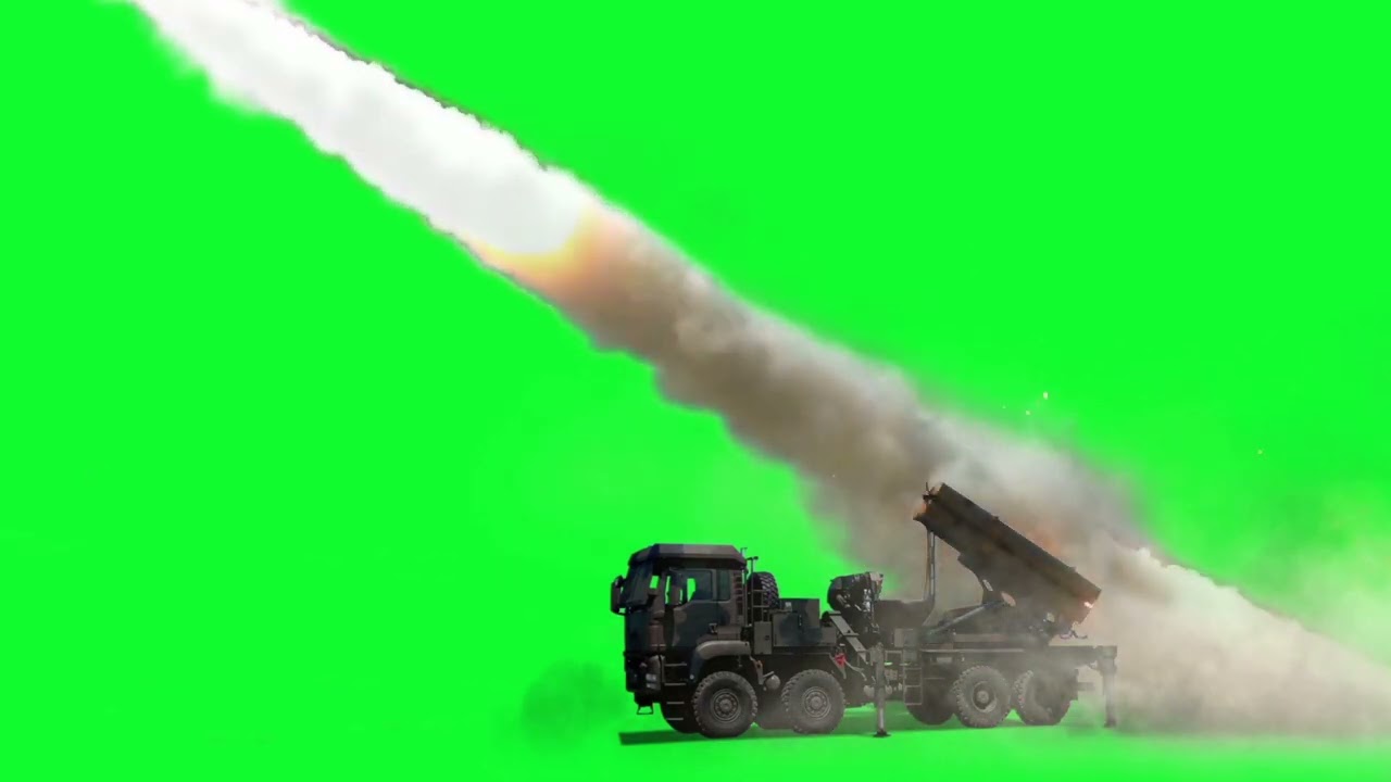 Missile Launch Effect On Green Screen