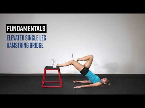Elevated Single Leg Hamstring Bridge