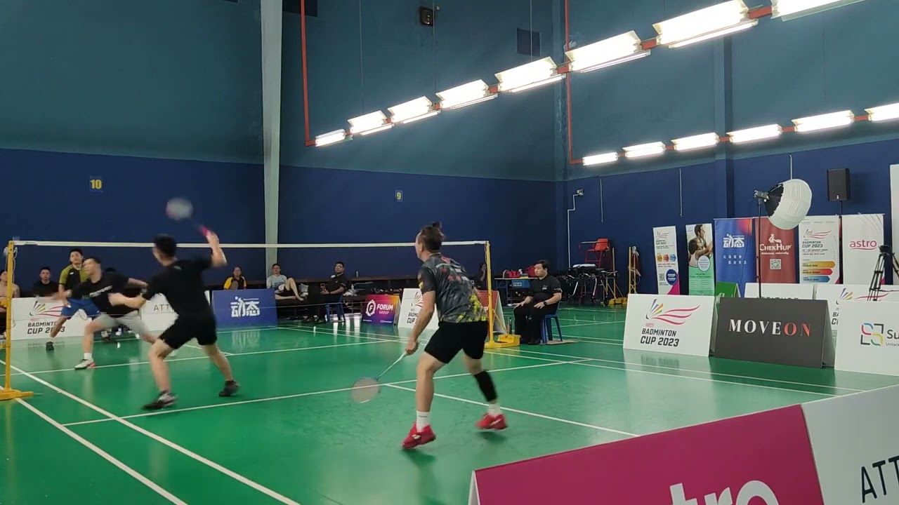 Badminton SF Astro Cup Mens Veteran - Choo Kian Yoong / Chen Yuen Siong Vs Tay Yue Yap / Chee Seng