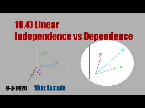 10.4) Linear Dependence vs Independence