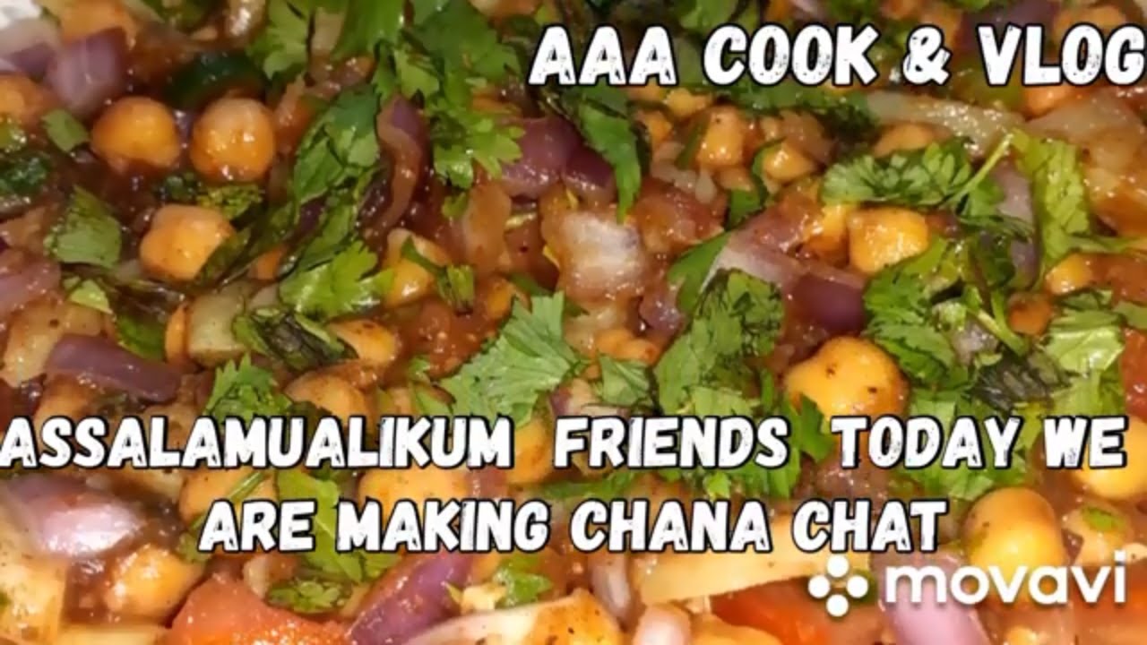 Chana Chat With Out Yogurt | Spicy Aloo Cholay  Chat | Aloo Chana Chaat With Imli by AAA Cook&Vlog