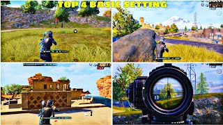 TOP 4 BASIC SETTINGS THAT WILL MAKE YOU A PRO IN / PUBG MOBILE