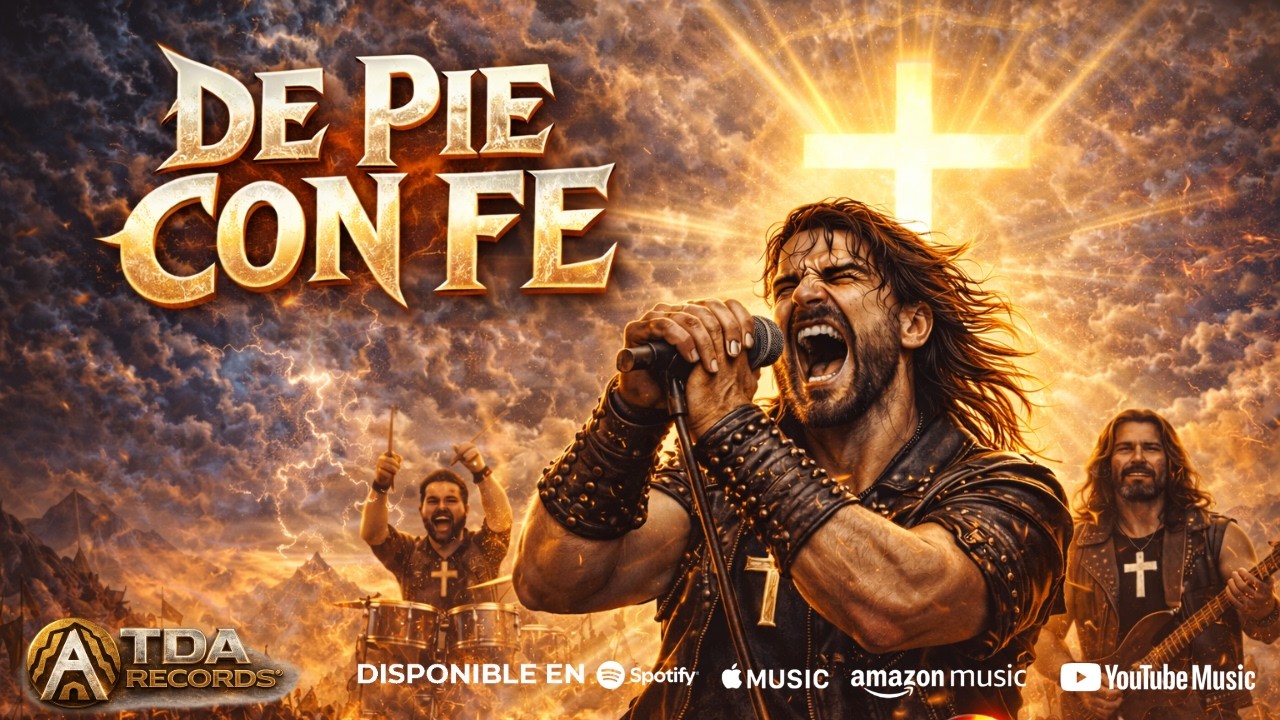 DE PIE CON FE (Rock Cristiano 80s) | Himno TRIBU DE ADULAM | Arena/Hard Rock