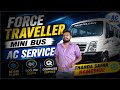 Force traveller ka mini bus AC service kaise karen
