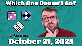 Which One Doesn't Go? - The New York Times Games - Tuesday 10/21/25