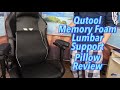 Qutool Memory Foam Back Lumbar Support Pillow Review!