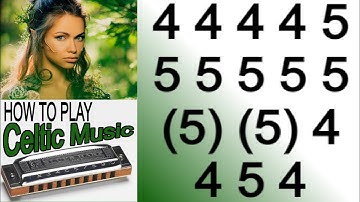 IRISH, CELTIC MUSIC ON HARMONICA ( C DIATONIC ), ARMÓNICA C, BLUES HARP C, GAITA DE BOCA C