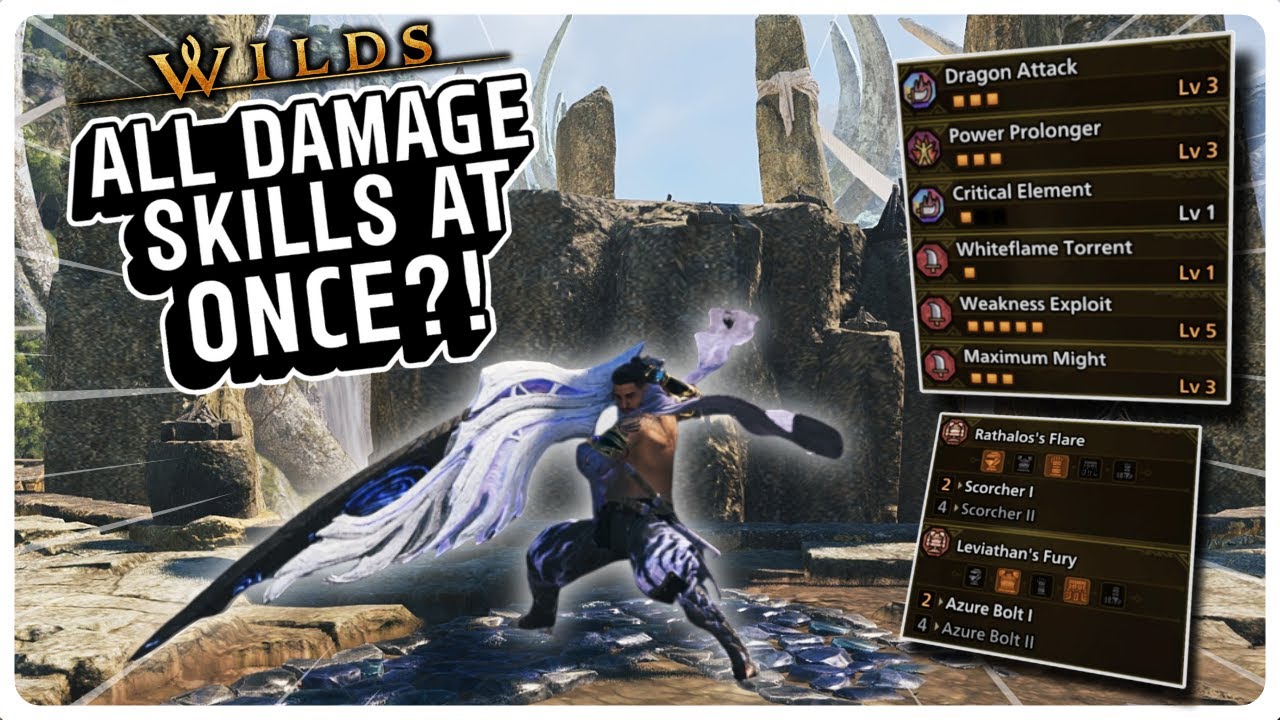 EVERY DAMAGE STACKING SKILL ON SWITCHAXE AT ONCE in Monster Hunter