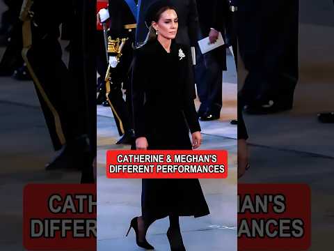 Разные выступления Кэтрин и Меган на похоронах королевы #королевские #шорты