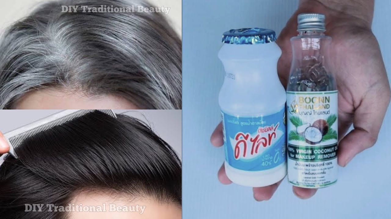 Homemade HAIR DYE for Instant BLACK HAIR Naturally JET BLACK At Home