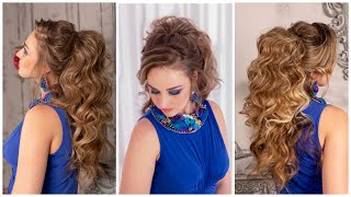 Hairstyle for long and medium hair Ponytail Причёска на длинные волосы &quot;Восточный хвост&quot;