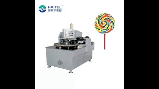 Haitel swirl windmill lollipop making stick insert machine easy to operate